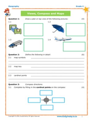 cover image of Grade 4 Geography, Test 2